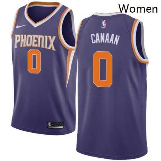 Womens Nike Phoenix Suns 0 Isaiah Canaan Swingman Purple NBA Jersey Icon Edition